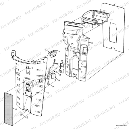 Взрыв-схема холодильника Aeg Electrolux S85582DT - Схема узла Section 2